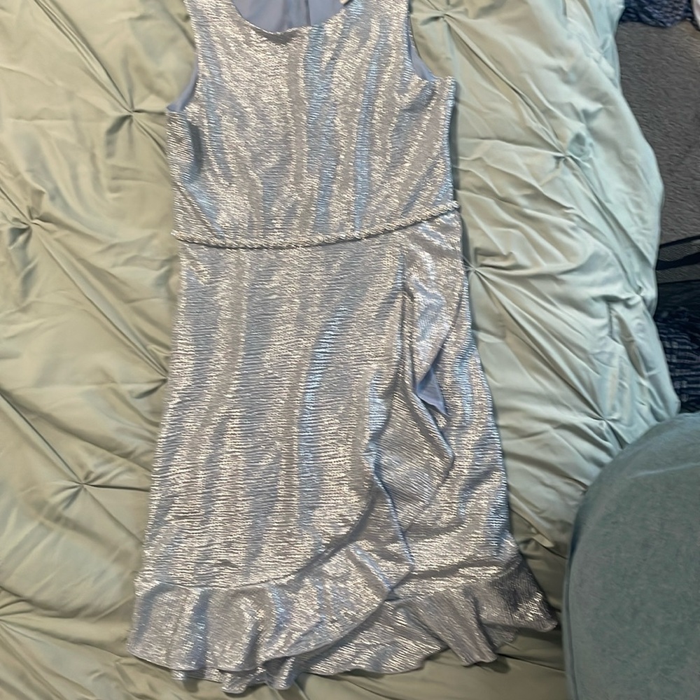 Girls silver dress size 16